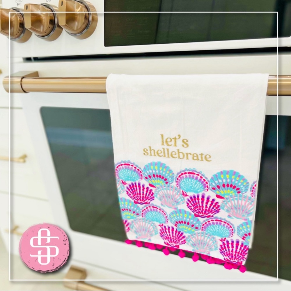 ✨🆕🐚🪸SIMPLY SOUTHERN LET’S SHELLEBRATE KITCHEN TOWEL SET🪸🐚